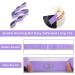 DEHUB Elastic Yoga Stretching Strap - Multi-Loop for Physical Therapy, Pilates, Yoga, Dance & Gymnastics - Purple - Buy Online on GoSupps.com