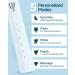 Sonic Electric Toothbrush for Adults and Kids - Rechargeable with 8 Brush Heads, 120 Days Use, 3-Hour Fast Charge, 5 Modes, Timer - Gift for Family - Light Blue - Buy Online on GoSupps.com