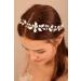 Deniferymakeup Leaf Bride Wedding Hair Vine Pearl Headpiece Bridal Headband Wedding Hair Accessory for Women and Girls (Silver)