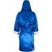 Cleto Reyes Satin Boxing Robe Hood - X-Large - Blue/White - Buy Online on GoSupps.com