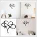 ORFOFE 1pc Iron Pendant Heart Decor Fall Decor Heart Shaped Sign Hanging Ornament Wall Hanging Black 38x33cm - Buy Online on GoSupps.com