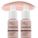 2 Pcs CAHIUYOA Full Coverage Matte Foundation  Long-Lasting Waterproof Matte Foundation  Matte Oil Control Concealer Foundation Cream (Nude)