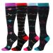Mynh 4 couple compression socks women High stockings sports socks men compression stockings riding socks outdoor long socks trekking socks unisex high socks overknee socks l c