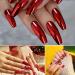 Red Chrome Nail Powder Set - Reflective Glitter Metallic Effect | 3D Holographic Red Pigment Dust for Nails Art - Buy Online on GoSupps.com