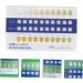 Buy Gatuida Tooth Color Card - 20-Piece Bleached Shade Guide for Accurate Color Matching | PVC Metric Hooded Delivery | Ideal for Dental Professionals & Patients - Buy Online on GoSupps.com