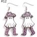 Feylie Halloween Acrylic Earrings - Pumpkin Skeleton Dangle Drops | Statement Jewelry for Women - Buy Online on GoSupps.com