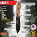 ESEE Knives 4P Fixed Blade Knife with Black Blade/Coyote Brown G10 Handle and Sheath - Buy Online on GoSupps.com
