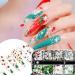 12 Grid Snowflake Nail Sequins Art Holographic Christmas Nail Jewelry Decoration - Buy Online on GoSupps.com