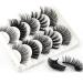 5 Pairs 3D Fluffy Thick Dramatic False Eyelashes - Waterproof & Reusable Makeup Lashes (3D-52) - International Shipping Available - Buy Online on GoSupps.com