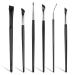 Eyeliner Brushes Fine Point 6 Pieces Eyeliner Brushes Precision Brow Brush Concealer Brush Makeup Brush Professional Fine Slanted Angled & Ultra Flat Thin Eyeliber Brush for Beauty Cosmetic Tool
