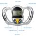 Portable Body Fat Measuring Device - Digital BMI Tester with LCD Screen for Men & Women | Home Health Monitor & Analyzer - Buy Online on GoSupps.com
