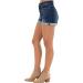 High-Waist Navy Medium Women's Slim Fit Bell Bottom Shorts Jeans - Buy Online on GoSupps.com