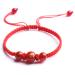 vsilay Dragon Year Lucky Bracelet Braided Rope Bracelet with Dragon Ornaments Unique Adjustable Size Bracelet for New Year