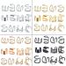 Diarypiece 12 Pcs Retro Advanced Sense Ear Bone Clip Without Pierced Metal Ear Cuff Jewelry Metal alloy - Buy Online on GoSupps.com