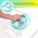 Silicone Baby Plate with Suction | Divided Duck Dishes for Kids | BPA-Free & Microwave Safe | Green - Buy Online on GoSupps.com