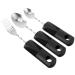 Elderly Tableware Handicapped Fork Spoon Angled Grip Spoon Disability People Elderly Aid Utensils Scoop Cutlery Feed Stainless