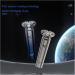 Rechargeable Electric Shaver for Men - Wet & Dry 3-Blade Rotating Full Body Washable - RS366 Gradient Blue & RS367 Silver Black - Buy Online on GoSupps.com
