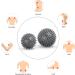 Aircover Massage Ball Set - 2-Person Hedgehog Balls for Foot Hand & Back Muscle Relief | Fitness Tools for Plantar Fasciitis & Trigger Point Therapy (Gray 7cm/9cm) - Buy Online on GoSupps.com