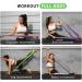 Buy Premium Elastic Fitness Straps | Stretch Bands for Yoga & Strength Training | Anti-Slip Resistance - 1.5m in Pink Violet & Green - Buy Online on GoSupps.com