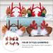 Holibanna 4 Couples Christmas Hair Clips - Reindeer Elk Moose Hair Accessories for Girls & Ladies - Buy Online on GoSupps.com