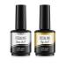 ROSALIND 2Pcs 15ML Top Coat Base Coat Set Gel Top Coat and High Gloss Gel Nail Polish Soak Off LED/UV Nail Lamp Suitable As A Gift for Women To DIY At Home Base Coat-top Coat