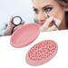 FQQWEE 2 in 1 Cosmetic Brush Drying Rack Makeup Brush Drying Holder Soft Silicone Makeup Brush Cleaning Mat Grid Design Makeup Brush Cleaner Holder Caddy Clean and Dry in One(Pink)