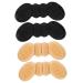 FRCOLOR 4 Pairs Butterfly Follower Self-Adhesive Pads Silicone High Heel Cushions Shoe Inserts for Women Heel Inserts for Women Heel Grips for Women Shoes Butterflies Design Heel Liners As Shown 10X4CM