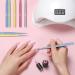 TEOYALL 5 PCS Nail Art Liner Brushes - Sizes 5/7/9/11/20mm - Fine Drawing Pens for Nail Gel Painting - Detail Design Tools for Striping Patterns - Buy Online on GoSupps.com