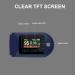 Moobody Mini Finger Tip Pulse Oximeter - Blood Oxygen Saturation Monitor with Clear TFT Display Pulse Frequency Lanyard & Silicone Cover Ideal for Home Use - Blue - Buy Online on GoSupps.com