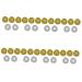 Lurrose 40 Pcs Hairdressing Insulation Hat Women's Hats Headpiece for Women Curly Hair Hat Hair Heating Cap Steaming Hat Steaming Haircare Deep Conditioning Hat Salon Hair Processing Hat 28X28X1CMx8pcs Golden Silverx8pcs