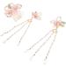 MAGICLULU 2 Sets Comb Hanfu Hair Accessories Hair Styling Accessories Flower Tassel Hairpins Chinese Hair Accessories Temperament Hair Clip Hair Clips for Thick Hair Classical Metal - Buy Online on GoSupps.com