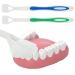 Wllhyf autism toothbrush for adults and children 3-sided soft and gentle travel toothbrush for complete gum care large angle bristles deep cleaning for every tooth 2 pieces