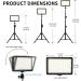 Professional Photography Video Lighting Kit with 70 LEDs, Color Filter - Perfect for Studio, Streaming, YouTube, TikTok, Portrait Shooting - Black - Buy Online on GoSupps.com