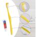 Buy Tedule Disposable Toothbrushes with Toothpaste - 150 Individually Packaged Yellow Brushes for Hotels Families and Nursing Homes - Buy Online on GoSupps.com