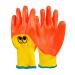 Kitchen Gloves - Reusable Dishwashing Cleaning Gloves with Latex - Children Protective Gloves Gardening Weeding Anti-bite Gloves Housekeeping Accessory Frifer (Orange) Suitable for Children Aged 4-7