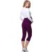 Be Mammy Women's Maternity 3/4 Leggings 3XL Plum - Comfortable Pregnancy Wear - Buy Online on GoSupps.com