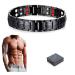 Titanium Power Magnetic Bracelet Carbon Fiber Bracelet 4 in 1 Titanium Magnetic Energy Armband Power Bio Bracelet Health Pain Relief Magnet Health Bracelets Men Bangle Style 2