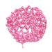 Hairnet Cotton Barrettes Net Hair Bun Cover Hair Clip Crochet Snoods Ballet Hairnet (pink)