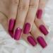 Matte Rose Red Fake Nails | Metallic Moo Medium | Acrylic Nail Art Tips L5231-1 - Buy Online on GoSupps.com