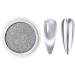 Chrome powder for gel nails chrome powder holographic nail powder | Nail powder with silver mirror effect gel powder with silver mirror effect nails with silver mirror effect - Buy Online on GoSupps.com