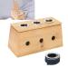 Moxa Sticks Burner Acupuncture Moxa Roller Stick holder Gentle Moxibusion Heat therapy Box relieves tiredness 3 holes Moxa Moxibusion Box Acupuncture Alternative Medicine