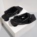 Women's Woven High Heel Crossknot Sandals - 10 Wide Black - Buy Online on GoSupps.com