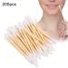 200pcs Bamboo Cotton Swabs - Eco-Friendly Double Head Makeup & Ear Cleaning Buds - Buy Online on GoSupps.com