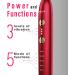 Wagner & Stern WHITEN+ Smart Electric Toothbrush with Pressure Sensor - 5 Modes, 3 Intensity Levels, Premium Travel Case - Ruby Red - Buy Online on GoSupps.com