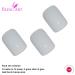 Shop White Polished French Squoval False Nails | 24 Medium Acrylic Tips | Bling Art - International Shipping Available - Buy Online on GoSupps.com