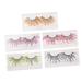 Mikinona 5 Pairs Colored False Eyelashes Colored Eyelashes Costume Dramatic Eyelashes Party False Eyelashes Glitter Eyelashes Lashes Glitter Lashes 3d Clothing Chemical Fiber Cosplay