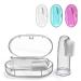 Calmyotis Baby toothbrush finger toothbrush baby dental care child mandate and gum massage for babies 0-24 months (3 pieces of baby toothbrush with storage box)