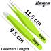 Sharp Pointed Tweezers Precision Fine Point Tip Ingrown Hair Tweezers Kit Best Pointed Tweezers for Women Chin Hair Removal - Extra Thin Tweezers Precision Stainless Facial Hair Remover for Face Green Color - Buy Online on GoSupps.com