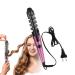 Hair Curling Wand | Portable Curling Wand - Curling Wand Hair Straightener and Curler 2 in 1 Curling Iron Hair Curler Wand for Travel Pink US