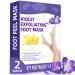 NewFoot Foot Peel Mask 2 Pack Exfoliating Natural Foot Masks for Dry Cracked Feet Callus & Dead Skin Moisturizing Foot Peel Masks for Soft & Smooth Baby feet Purple